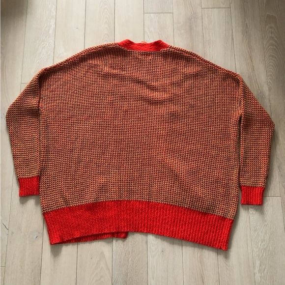 Urban Outfitters Cotton Blend Oversized Cardigan in Orange - Picture 3 of 9